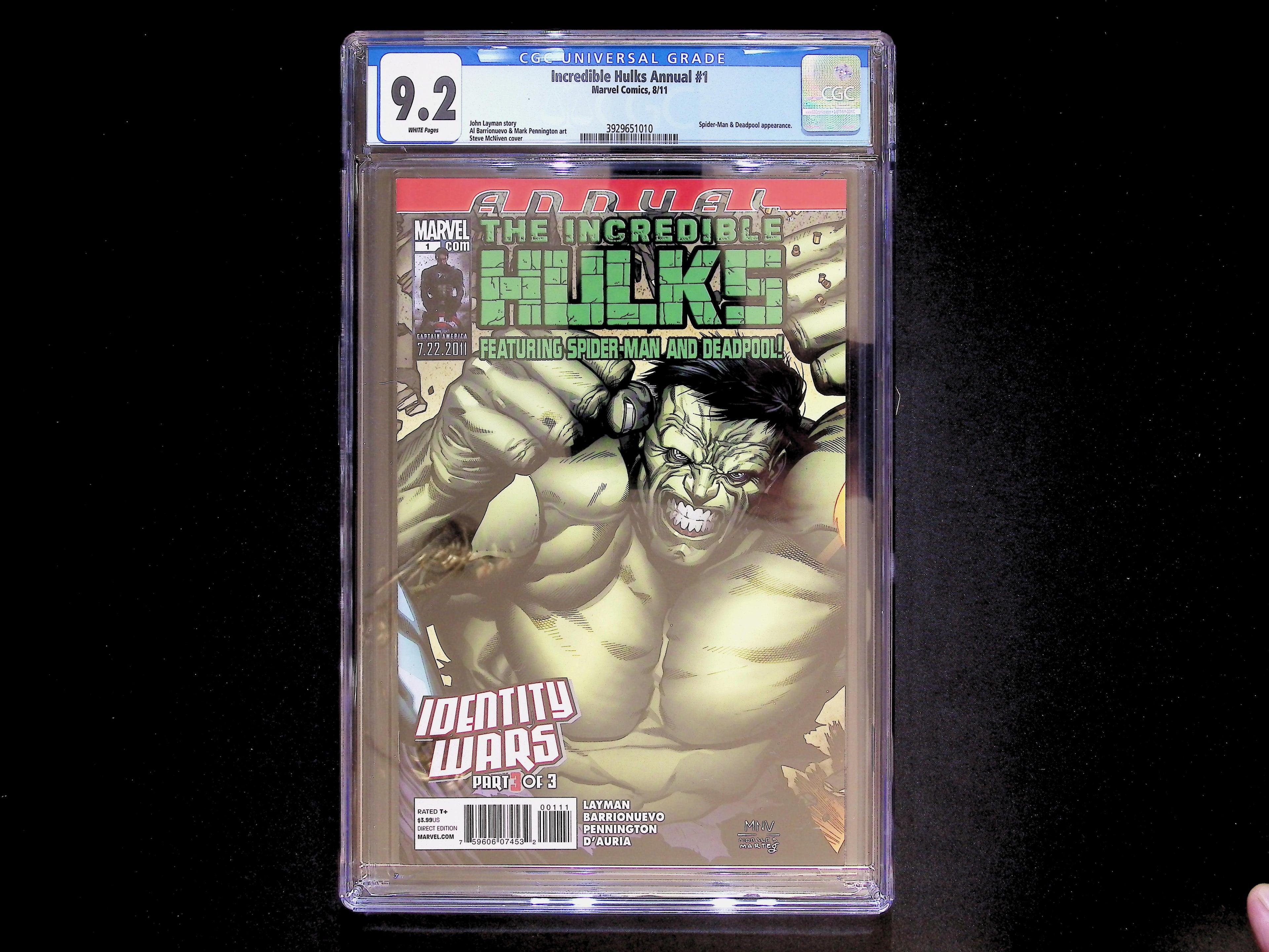Incredible Hulk Annual #1 CGC Graded White Pages - Marvel Comics
