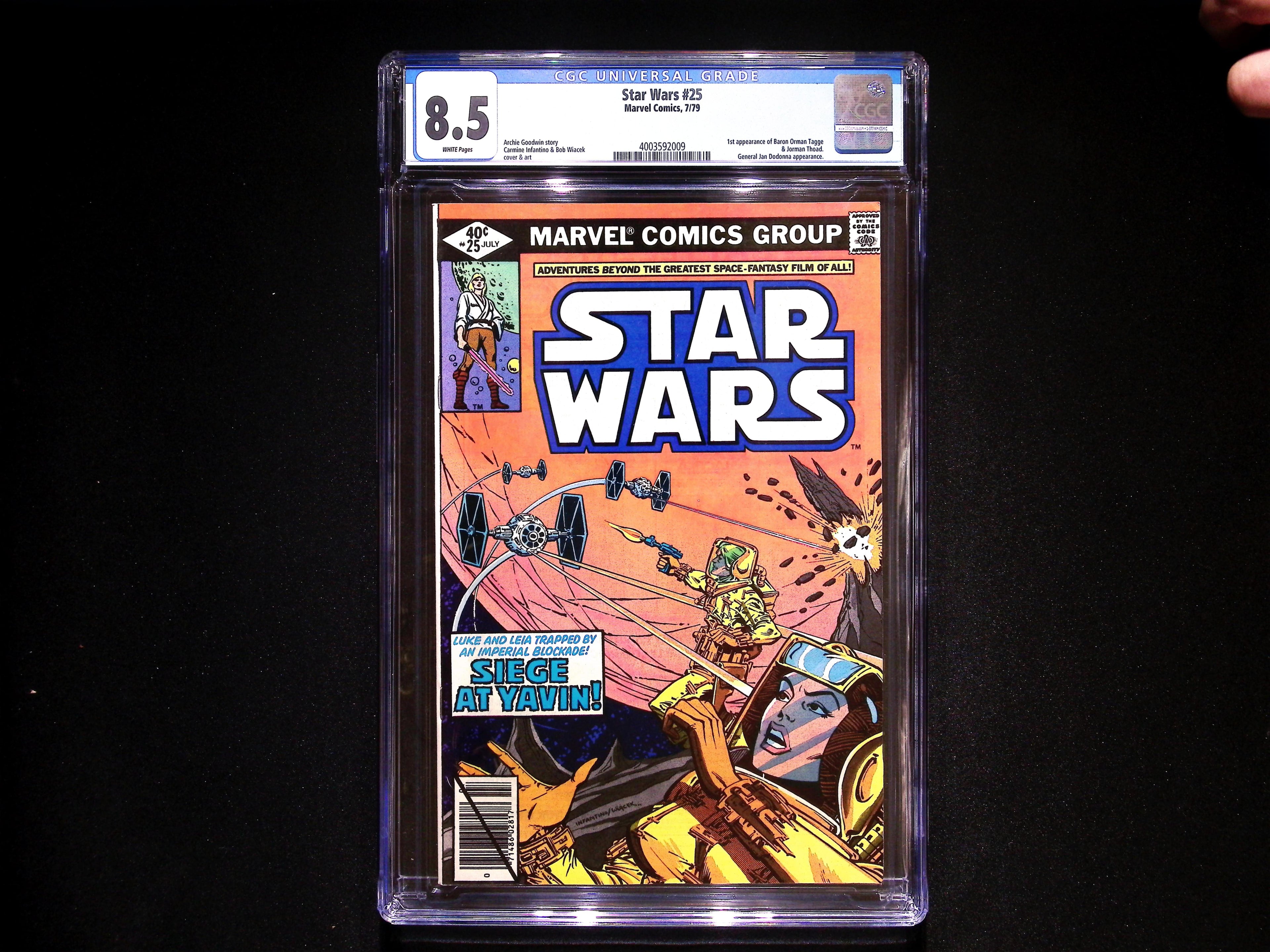 STAR WARS #25 White Pages CGC 8.5