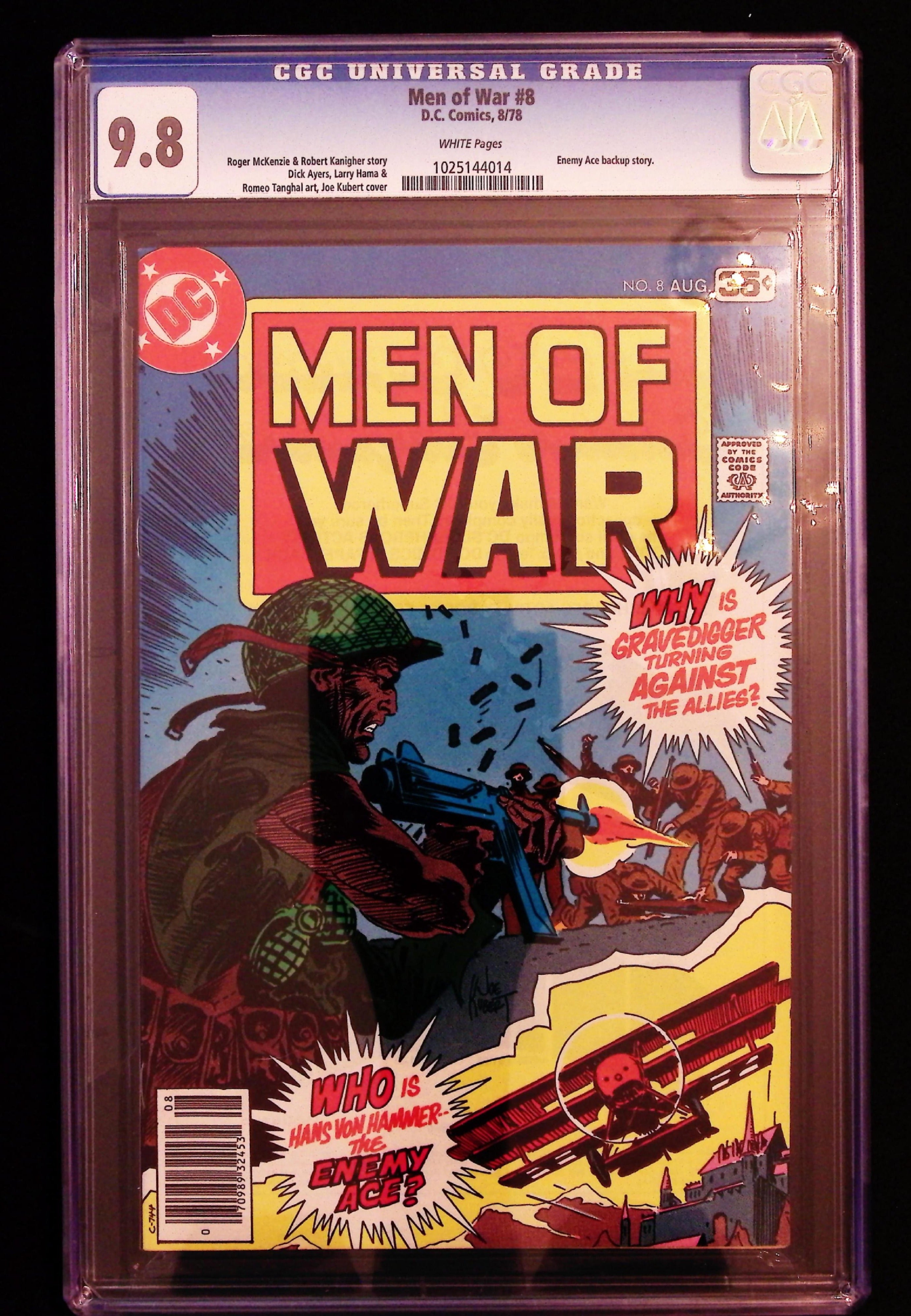 Men Of War #8 CGC 9.8 White Pages