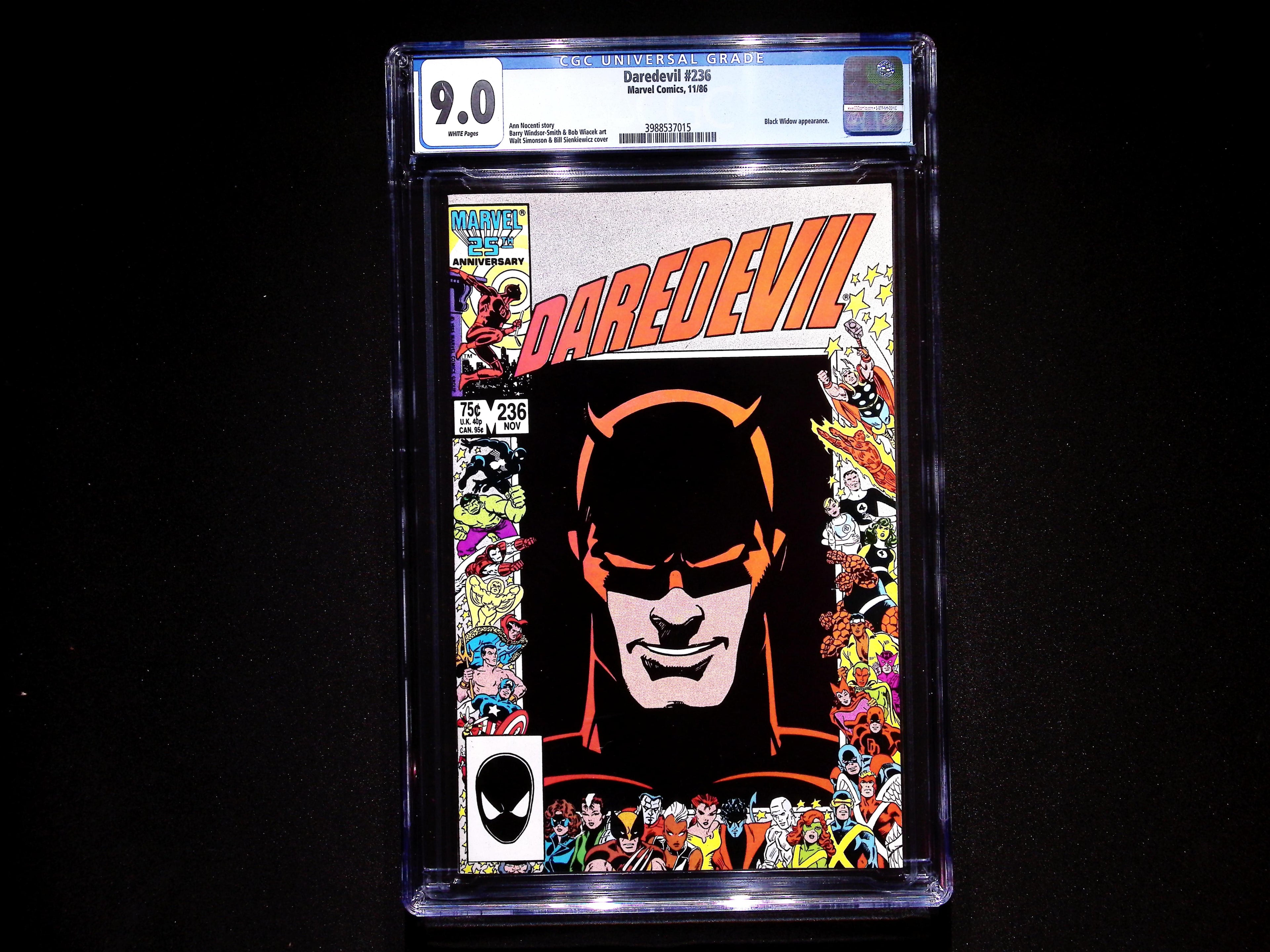 DAREDEVIL #236 White Pages CGC 9.0