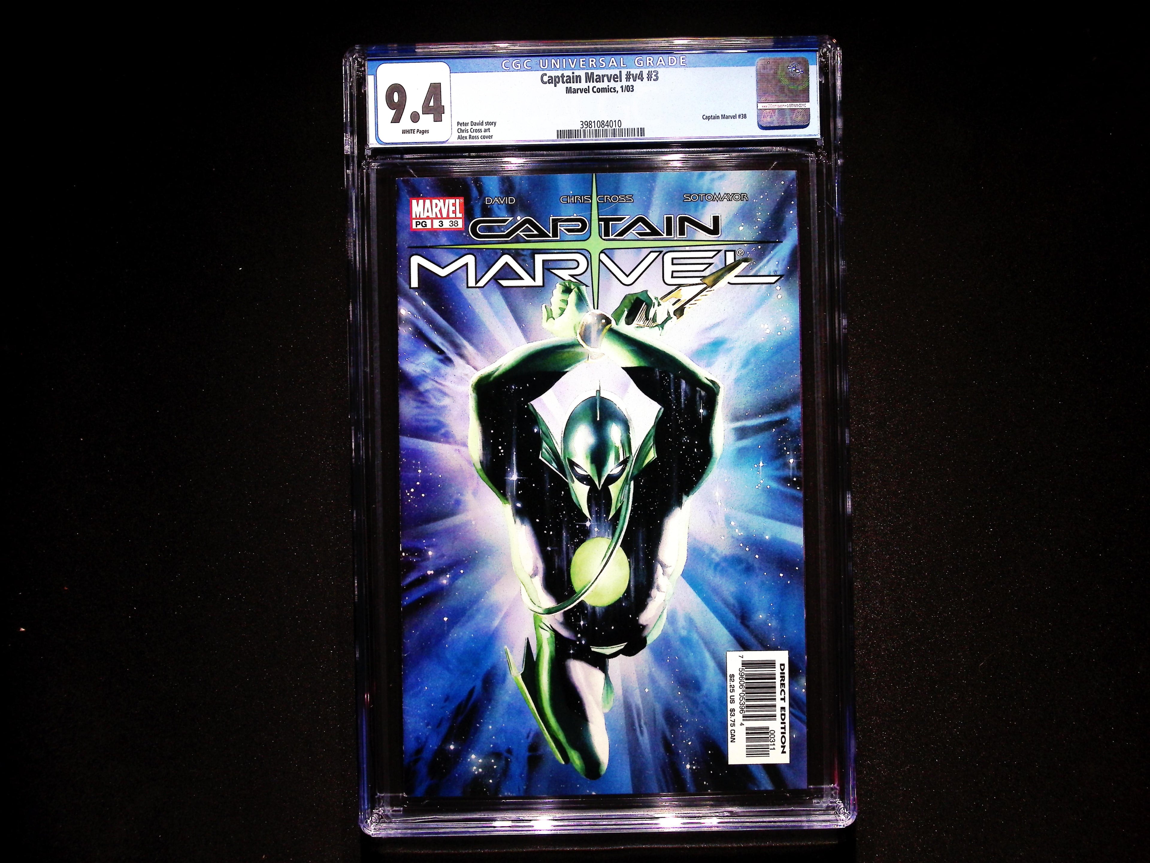 CAPTAIN MARVEL # V 4 # 3 White Pages CGC 9.4