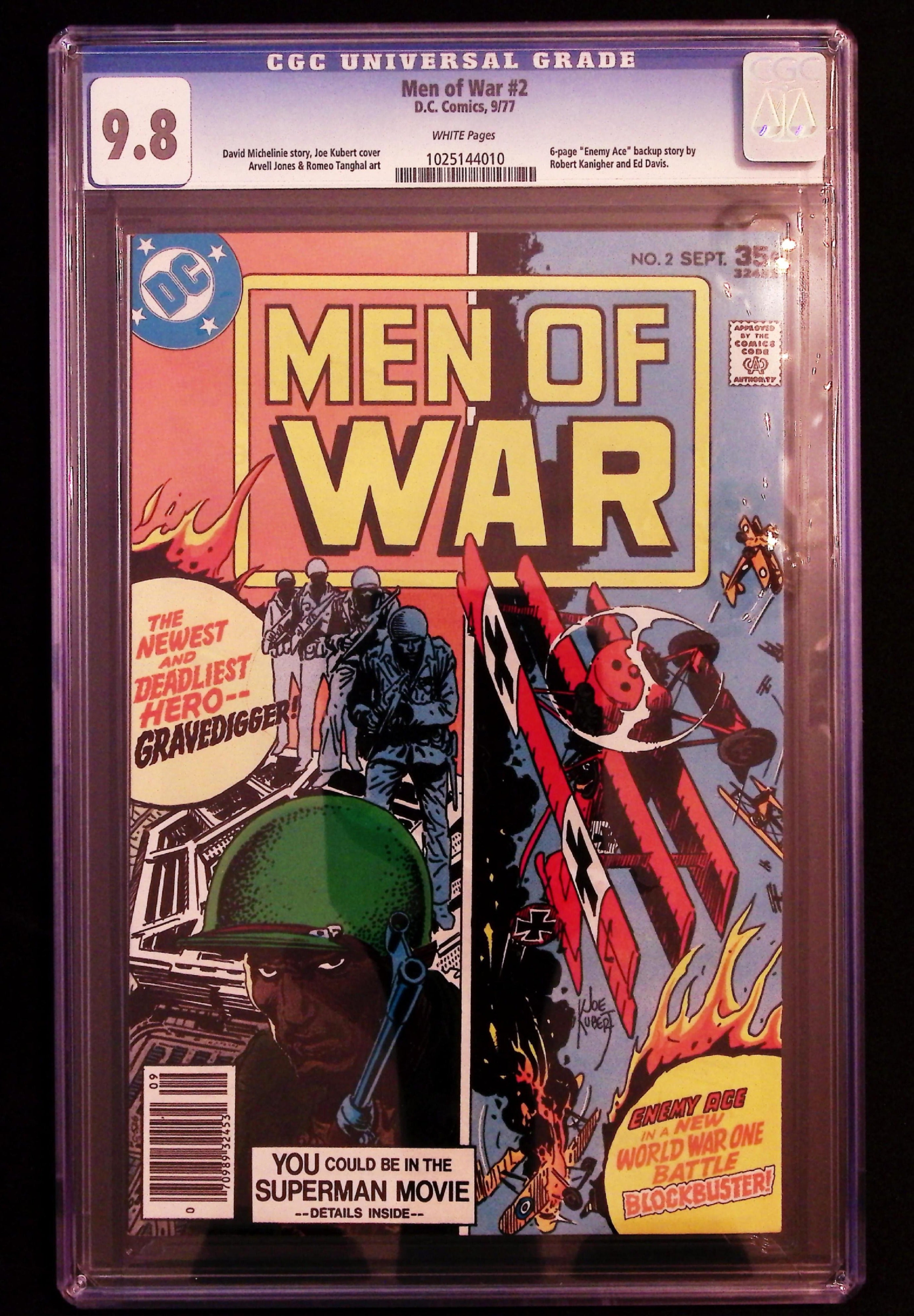 Men Of War #2 CGC 9.8 White Pages
