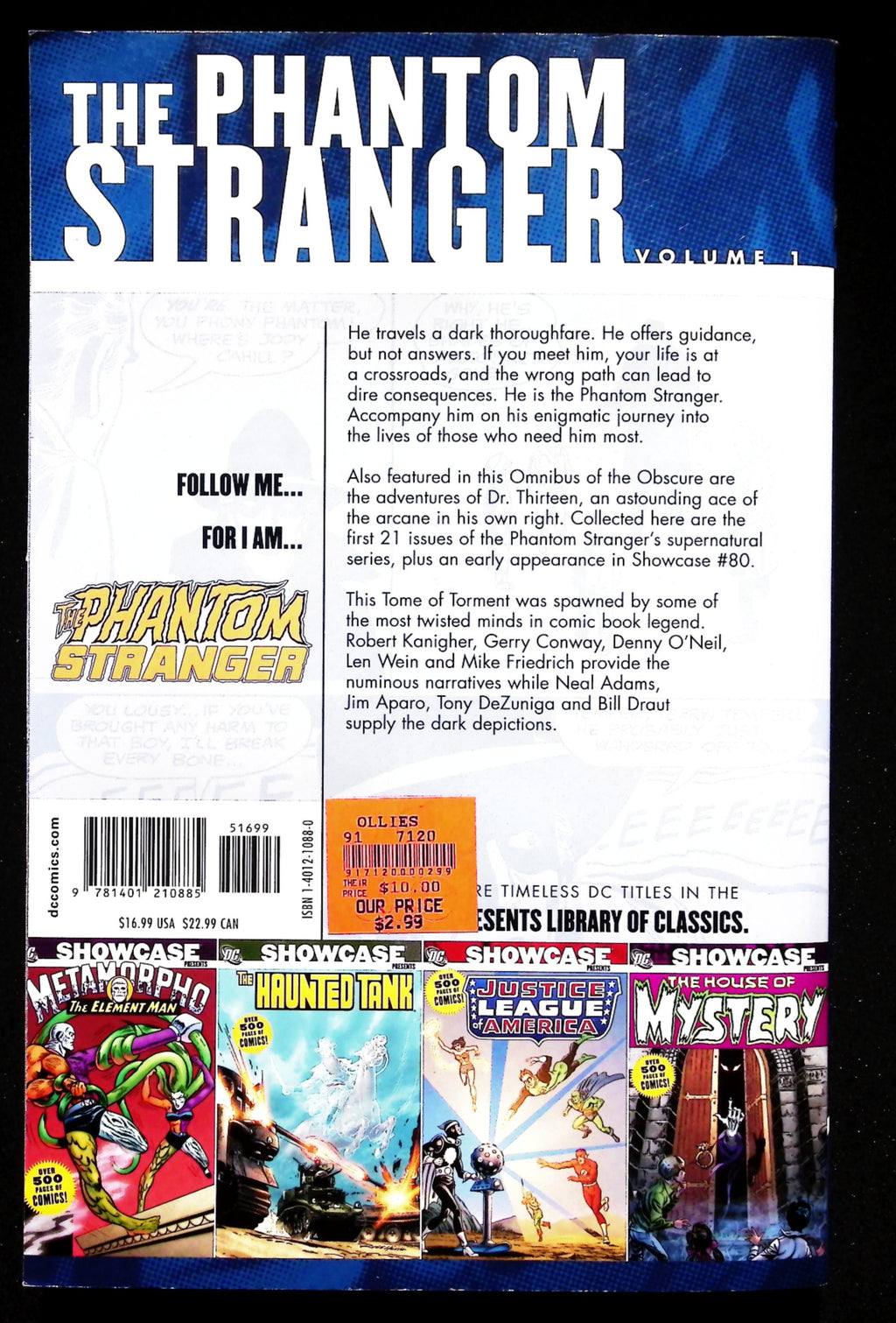 DC Showcase Presents THE PHANTOM STRANGER Vol 1 Over 500 Pages Black & White Comics MINT