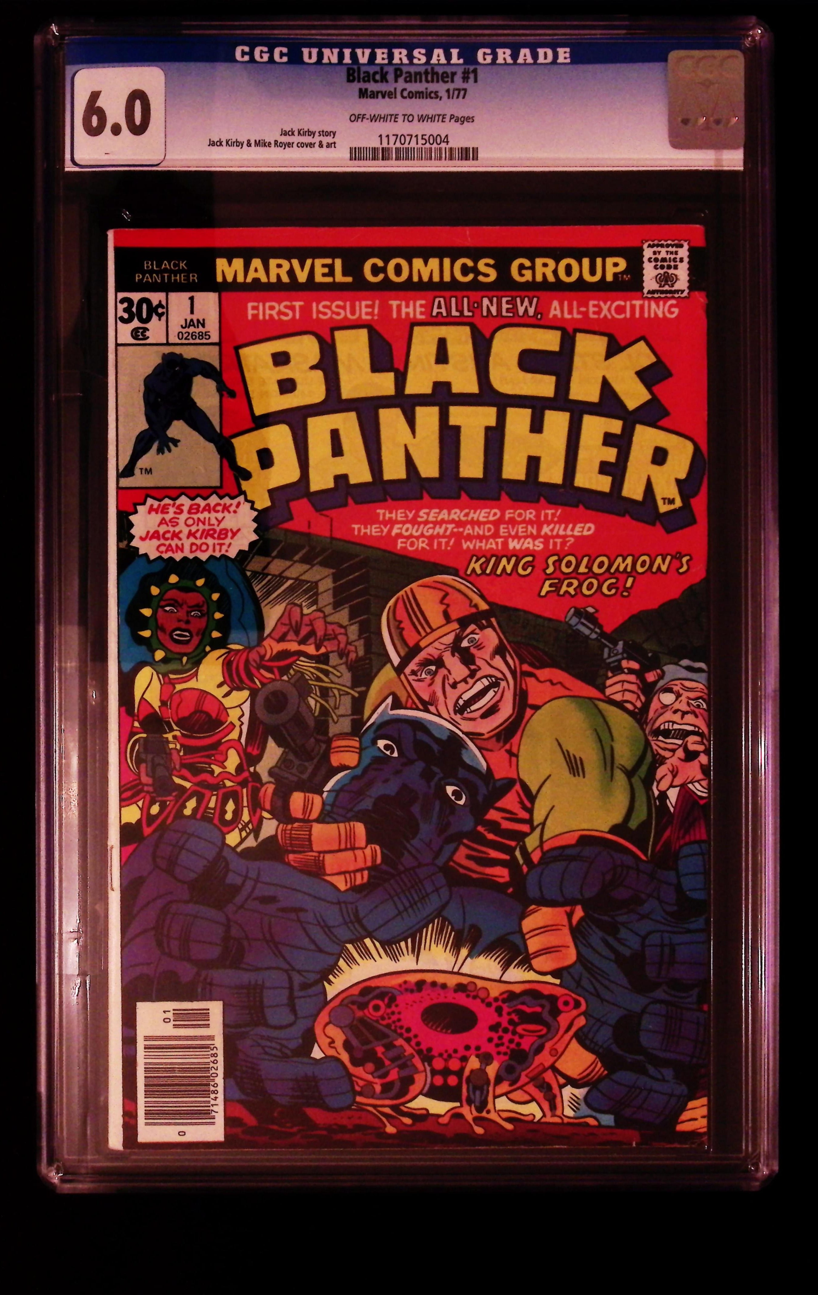 Black Panther #1 CGC 6.0 Off White To White Pages JACK KIRBY!!