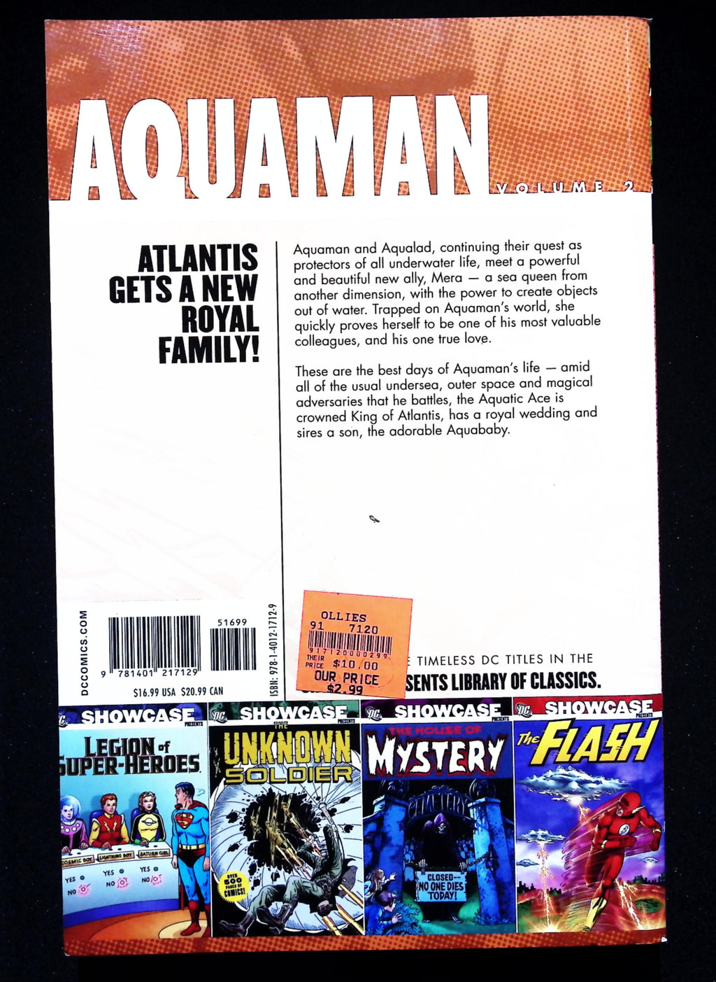 DC Showcase Presents AQUAMAN Vol 2 - Over 500 Pages Black & White Comics - MINT