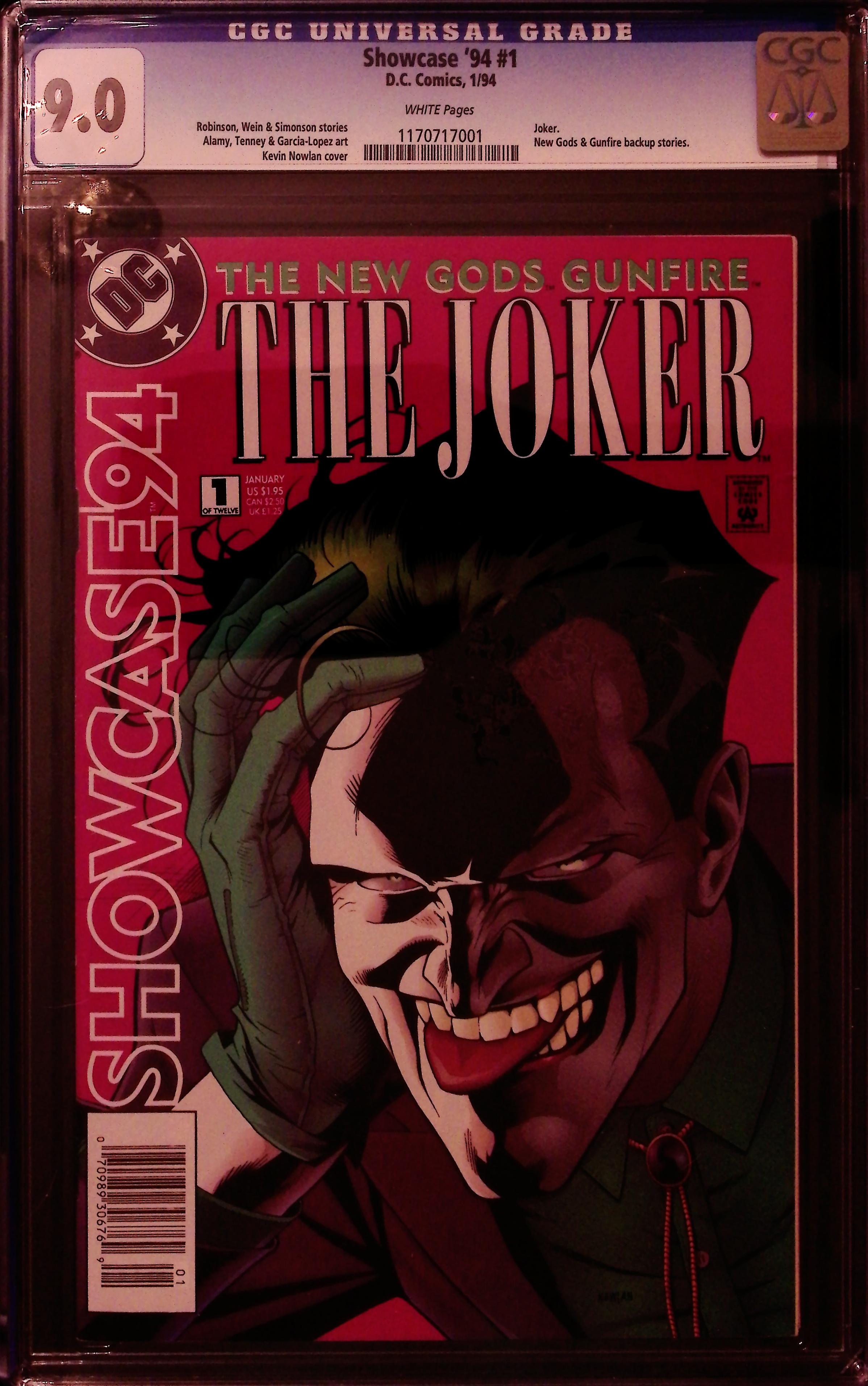 Showcase '94 # 1 CGC 9.0 White Pages
