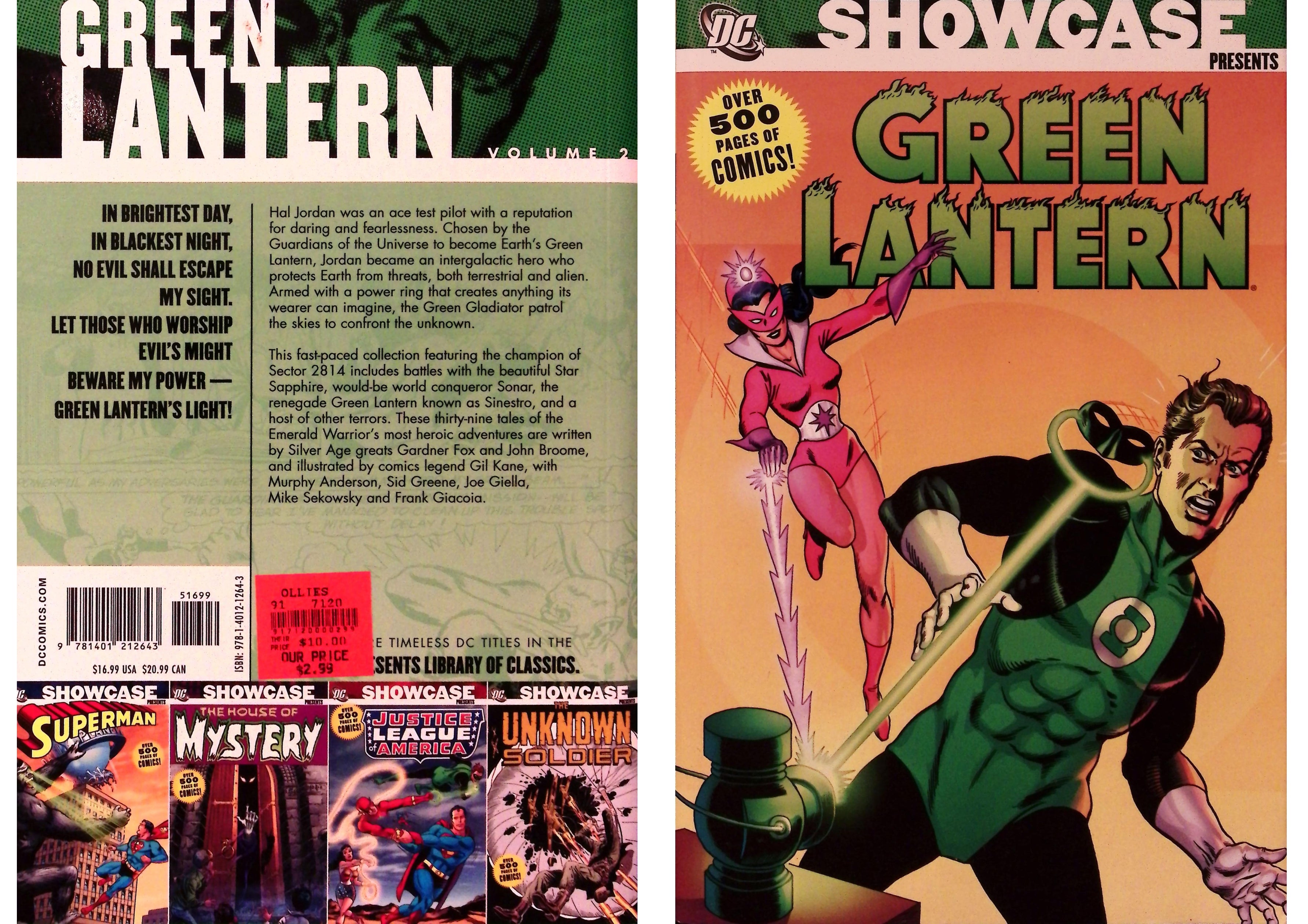 D C Showcase Presents GREEN LANTERN, VOL 2 ,Excellent Condition