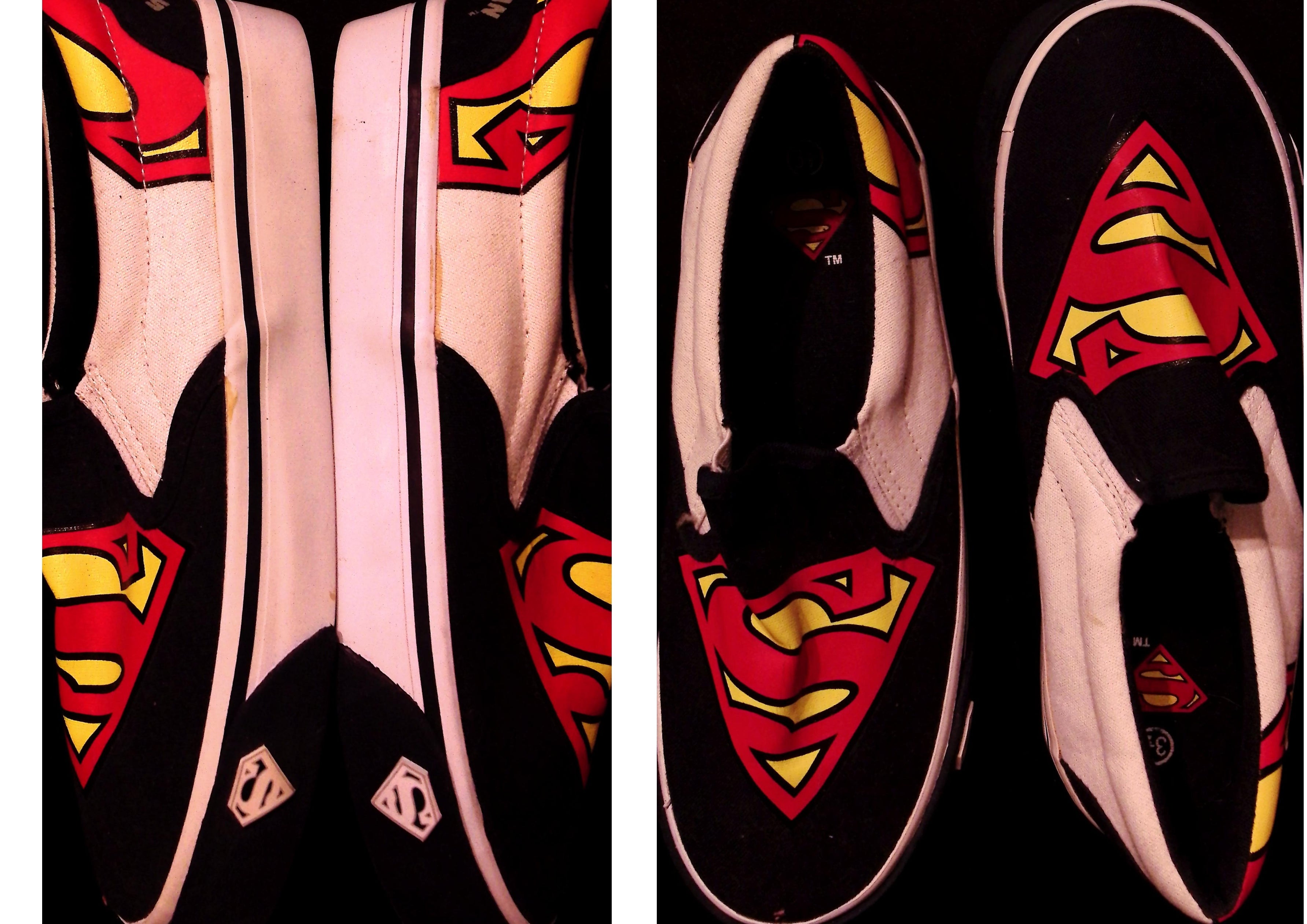 Superman Sneakers NIB Child's Size 3 1/2 - Mint Condition