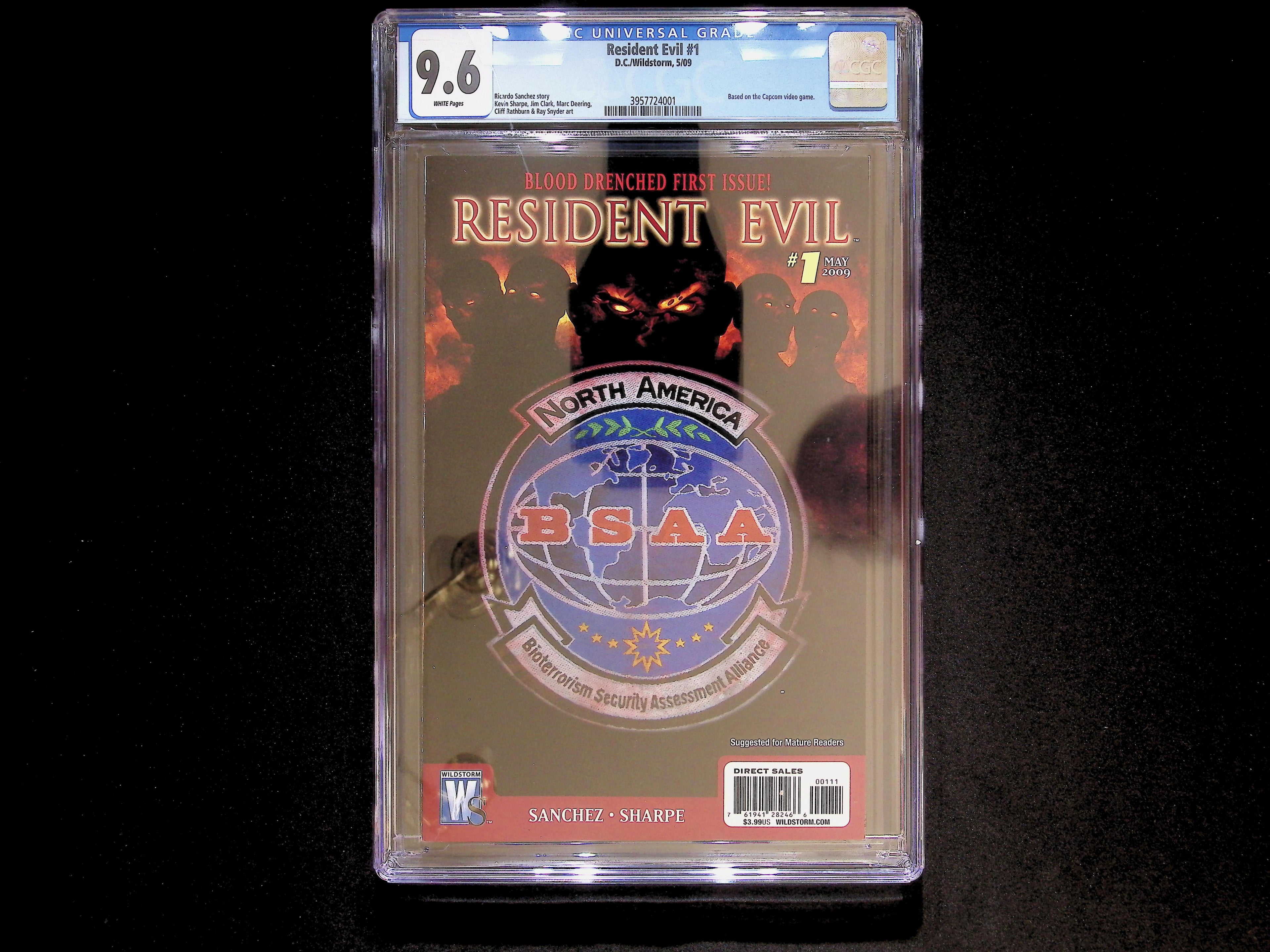 Resident Evil #1 White Pages CGC 9.6