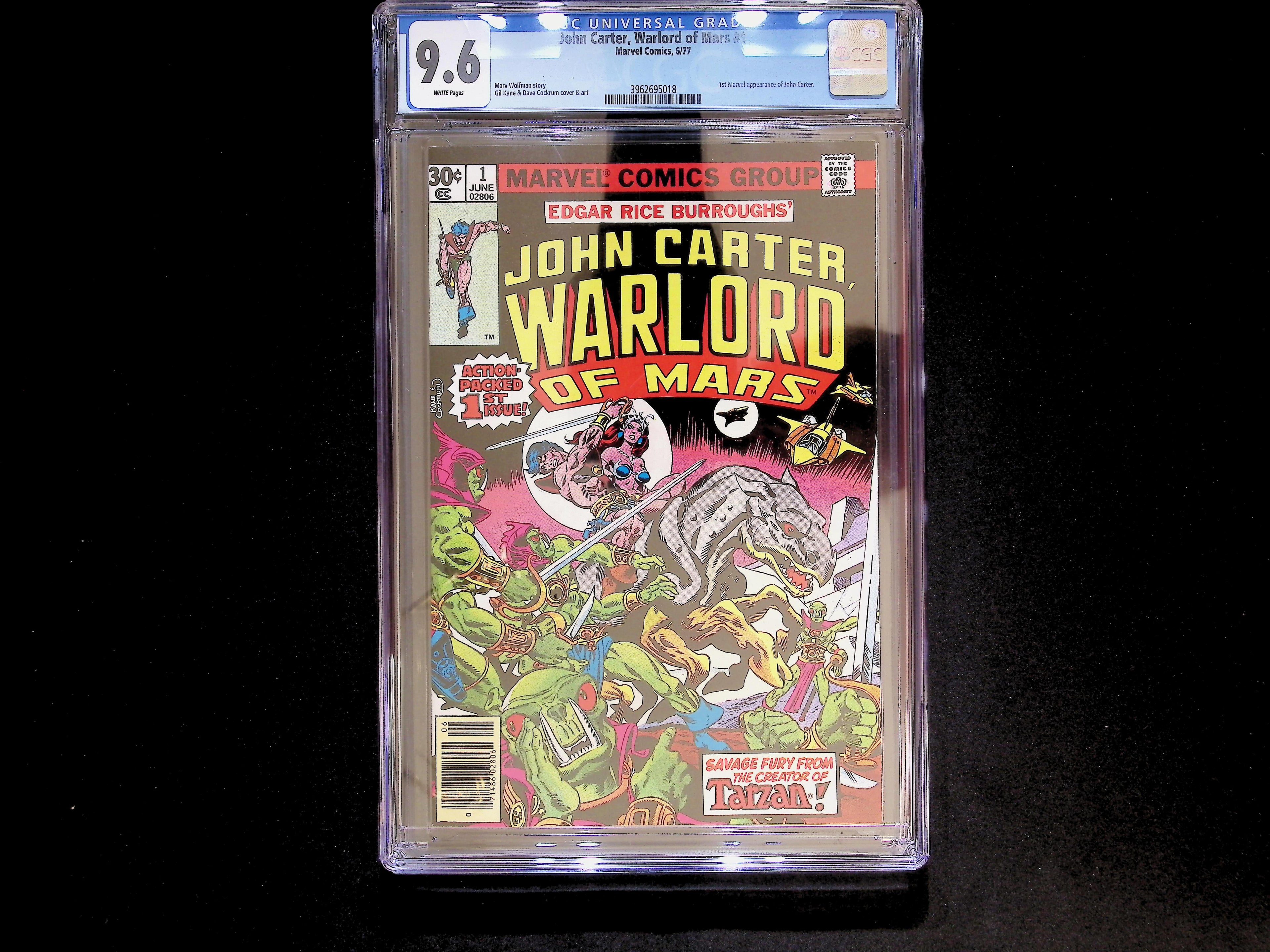 John Carter Warlord of Mars #1 White Pages CGC 9.6