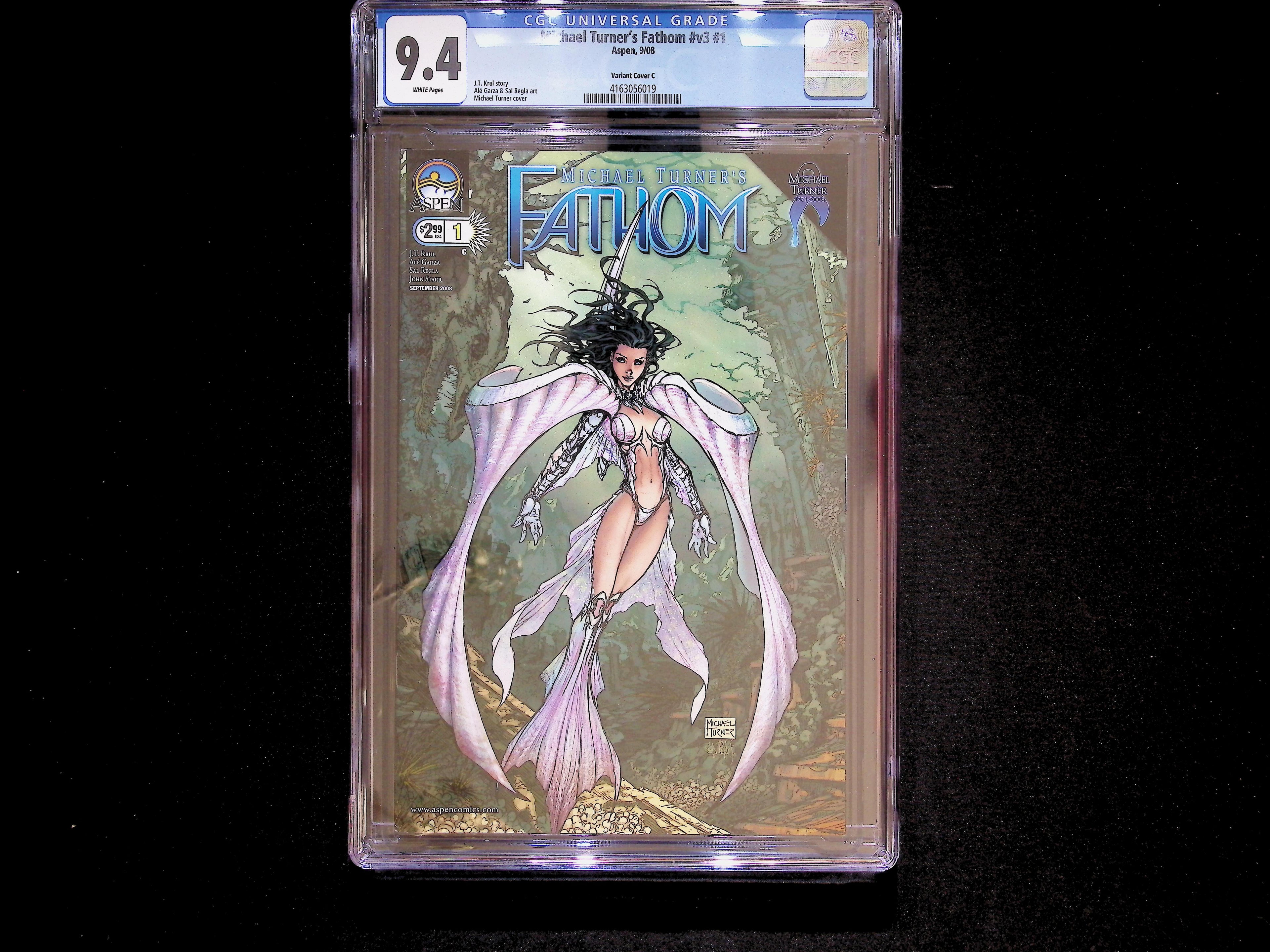 Micheal Turners Fathom V 3 # 1 CGC White Pages 9.4